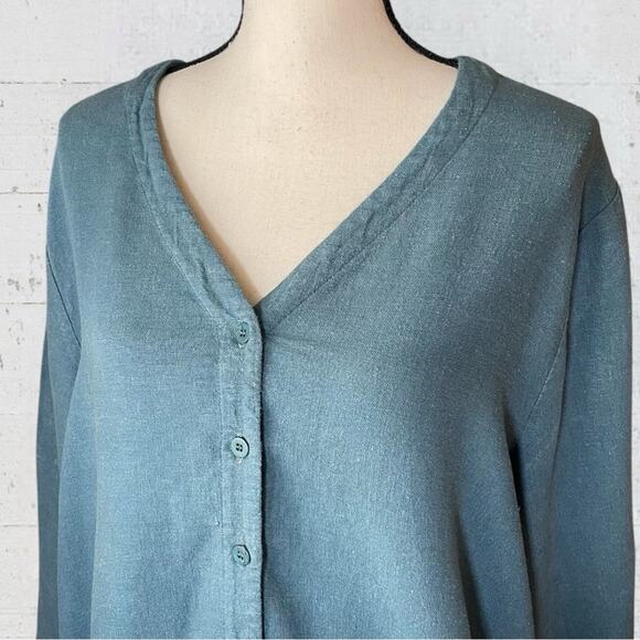 VTG 80’s Eileen Fisher Linen Blend Set Laganlook Oversized Minimalist Size S/M - Picture 8 of 16